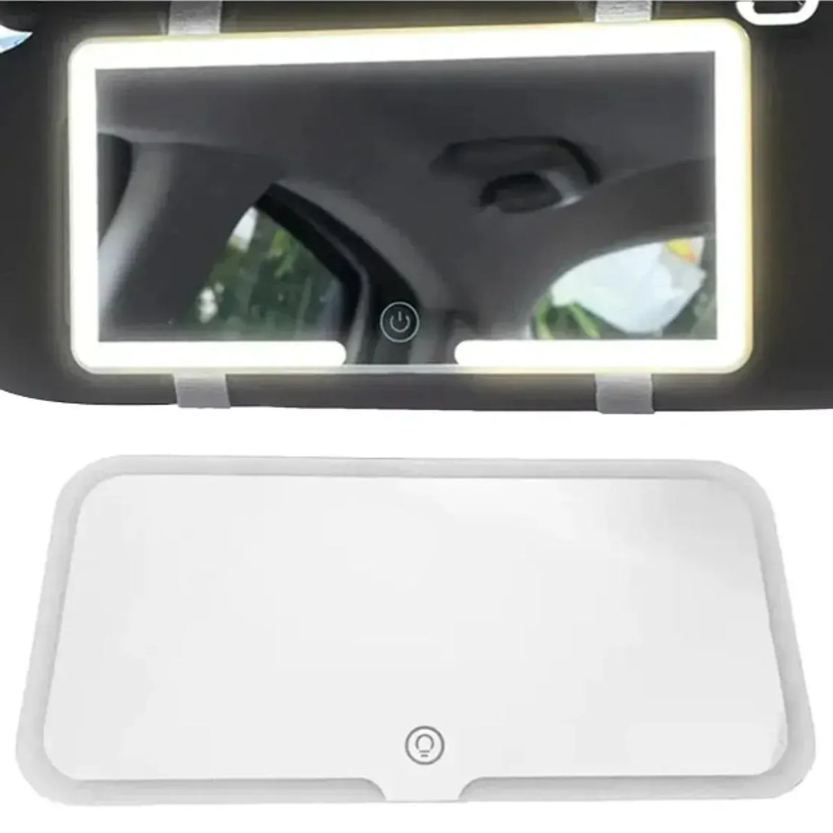 GENERICO - Espejo De Visera De Coche Con 3 Modos Luz Led De Maquillaje