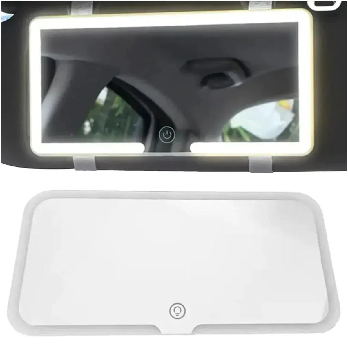 GENERICO - Espejo De Visera De Coche Con 3 Modos Luz Led De Maquillaje