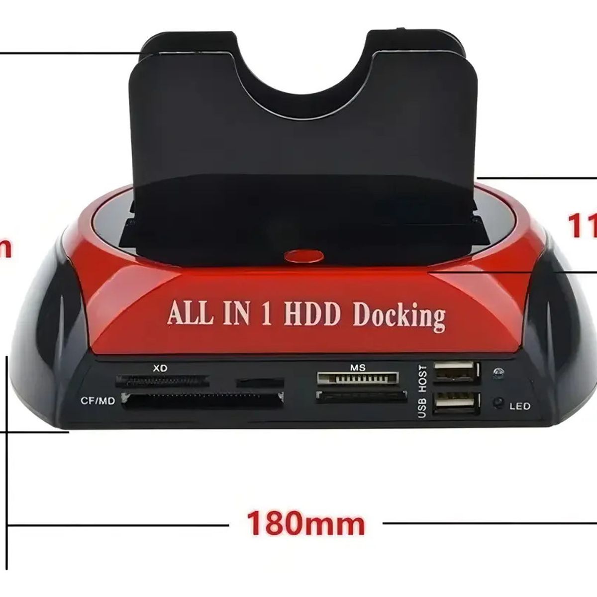 GENERICO - Base Docking Disco Duro Externo 2.5-3.5 Sata Usb 3.0