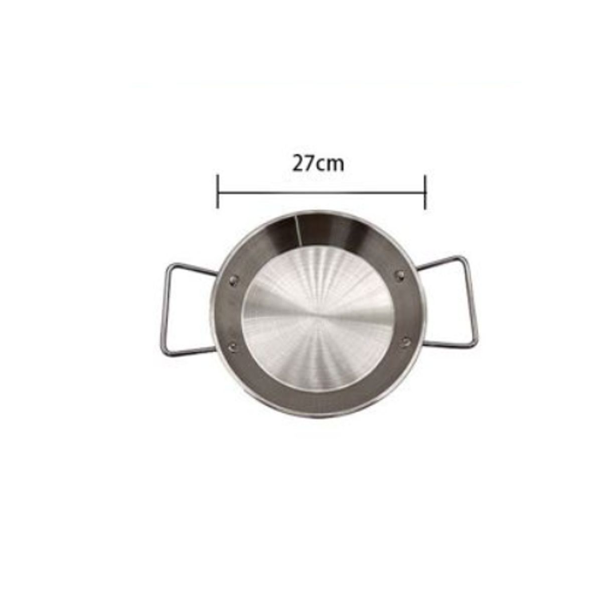 GENERICO - Sartén Paila Acero Inoxidable 27cm