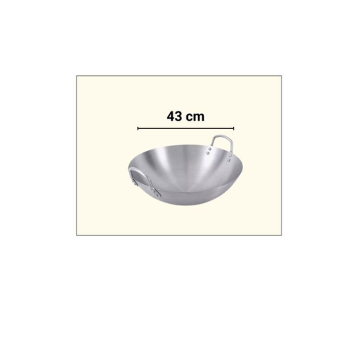 GENERICO - Paila Disco Acero Inoxidable 43 Cm