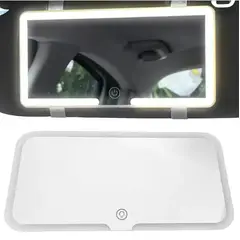 GENERICO - Espejo De Visera De Coche Con 3 Modos Luz Led De Maquillaje