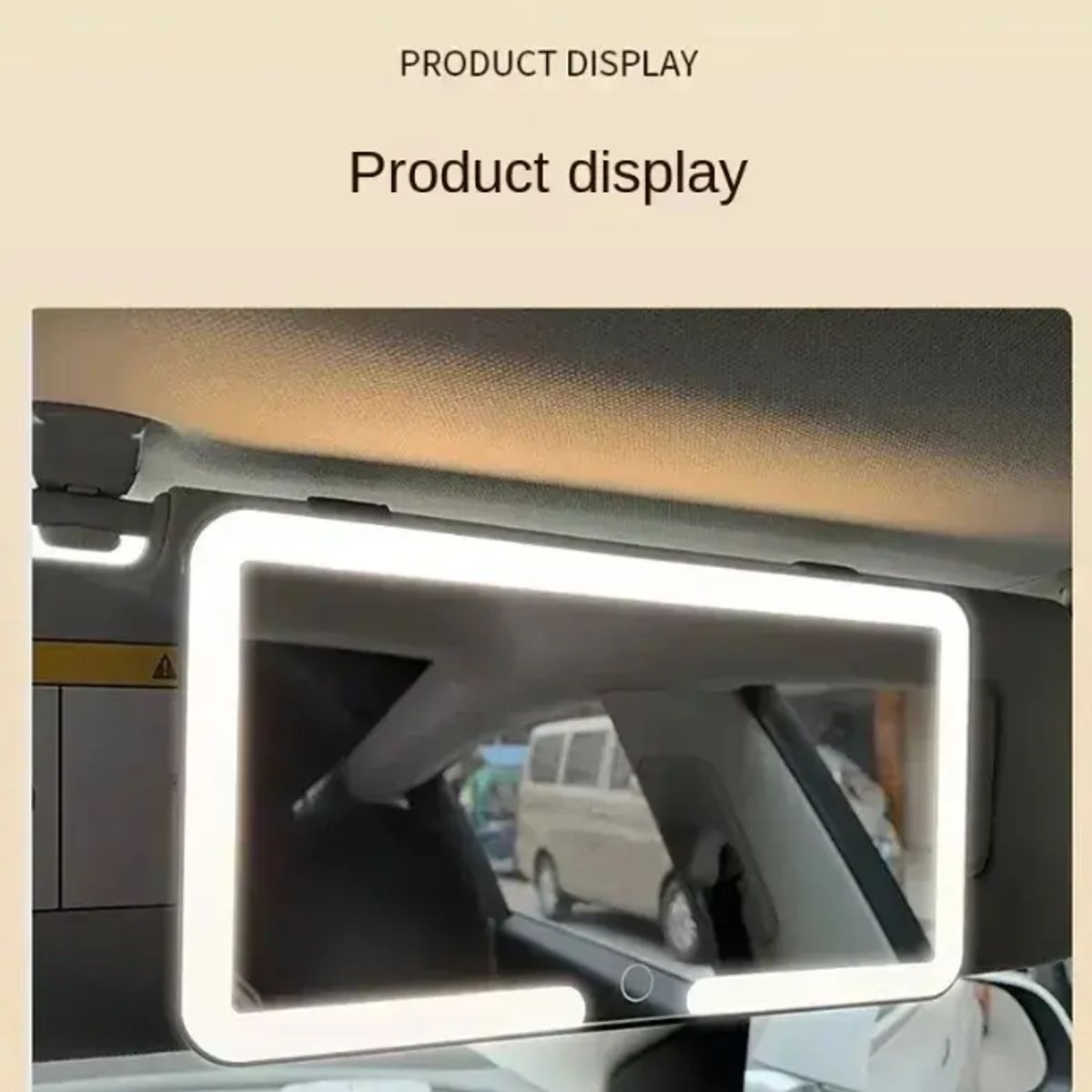 GENERICO - Espejo De Visera De Coche Con 3 Modos Luz Led De Maquillaje