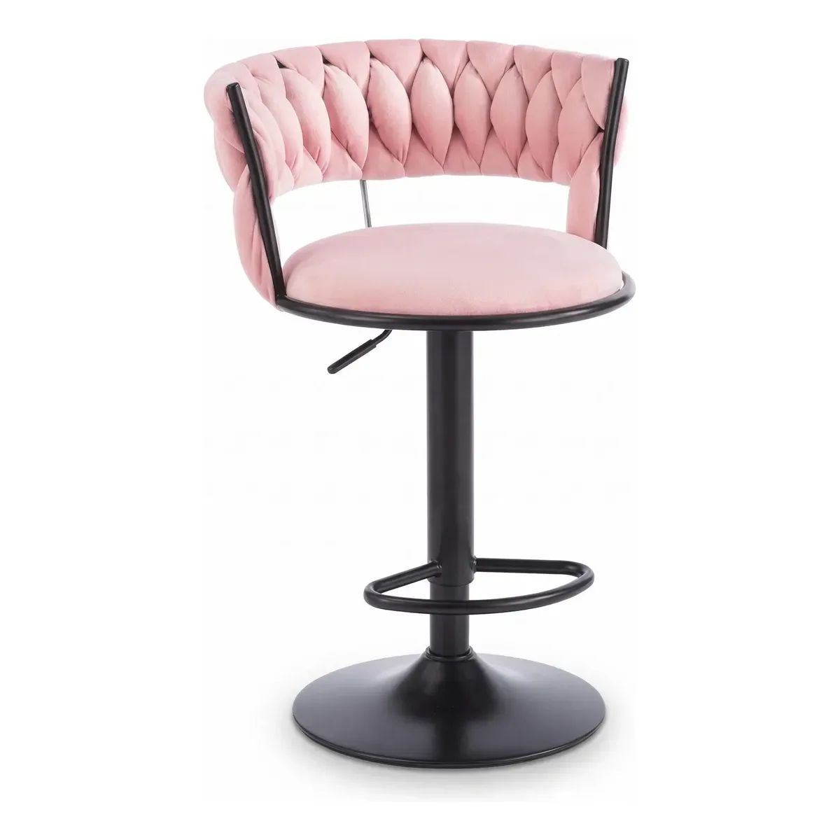 CORI CORI - Taburete Queen Velvet Black Pink