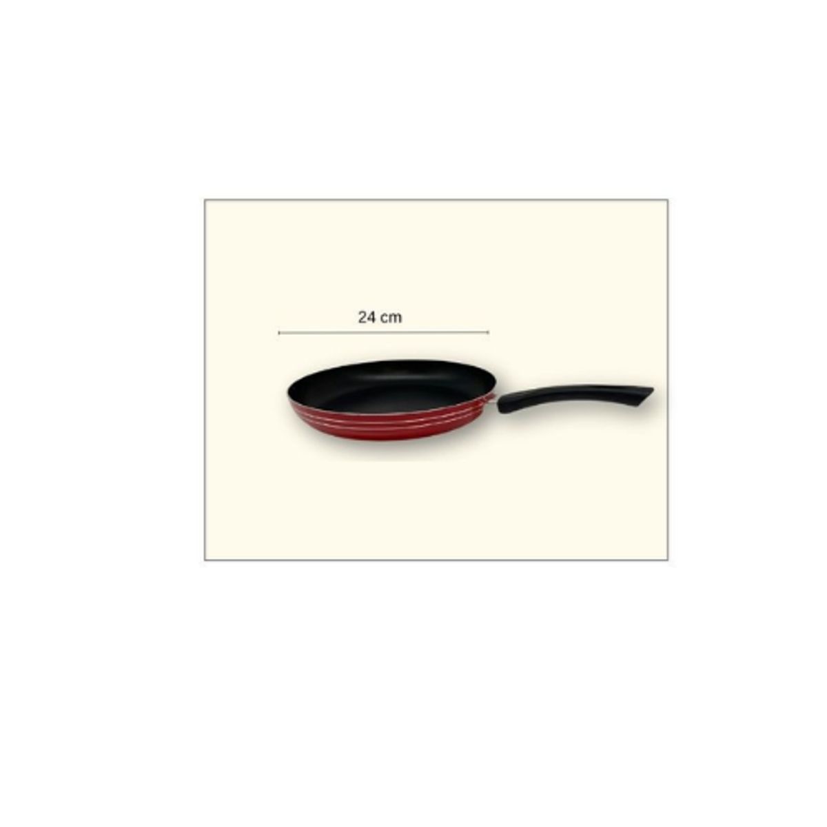 GENERICO - Sartén Antiadherente 24 Cm Color Negro