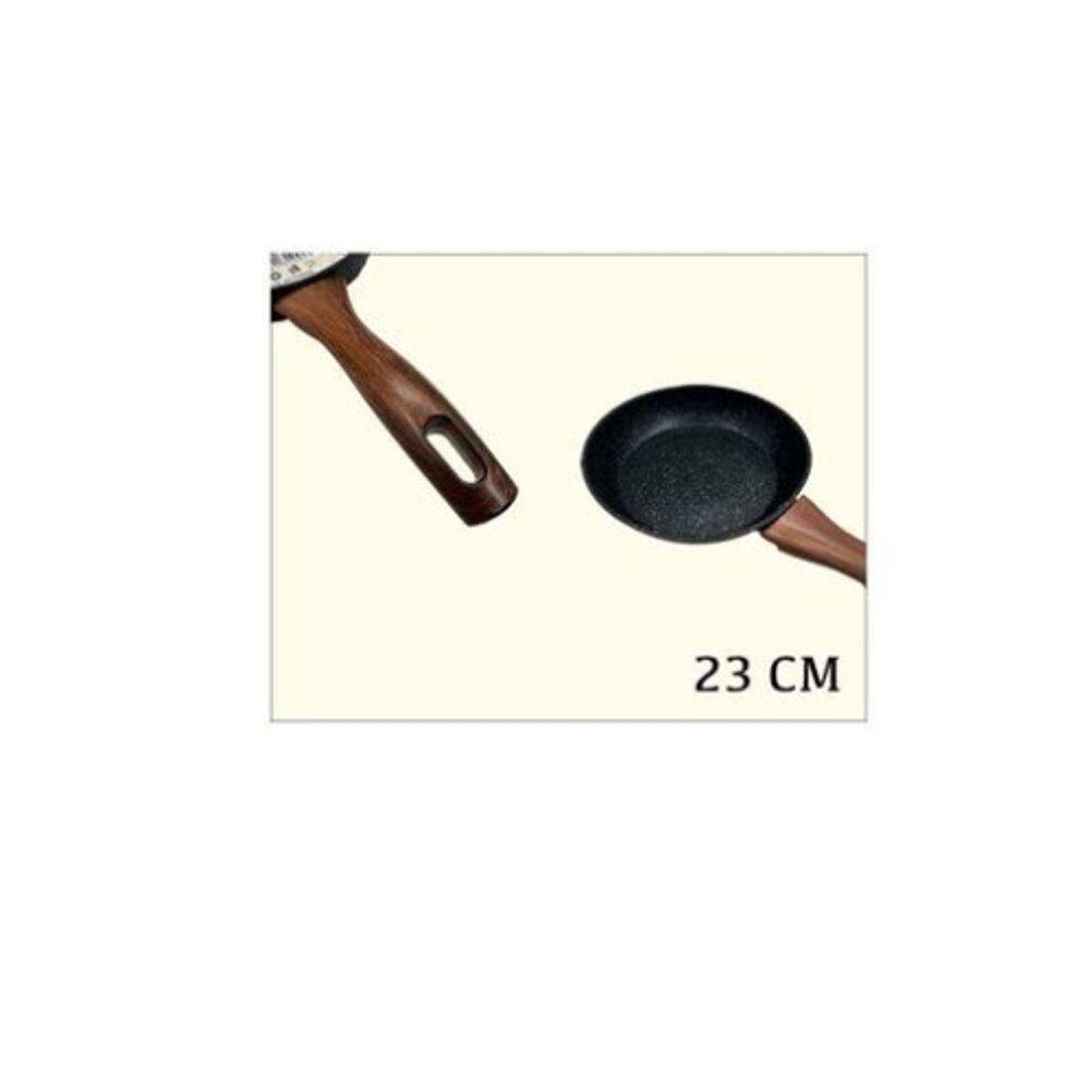 GENERICO - Sartén Marmol Color Negro 23 Cm