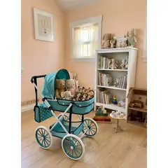 GENERICO - Coche De Muñecas Estilo Clásico Incluye Bolso Y Canasto Accesorios