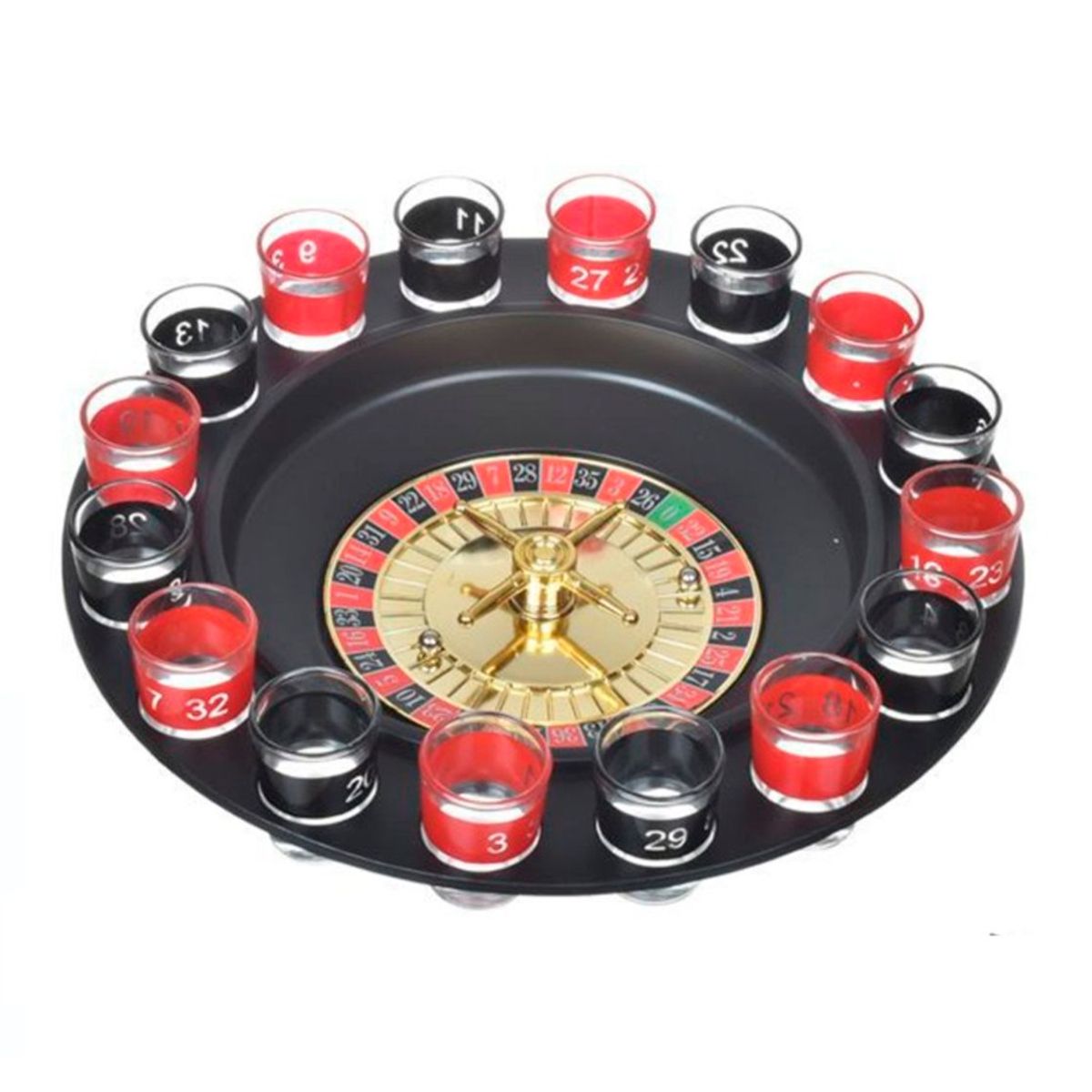 GENERICO - Casino Ruleta De 16 Shots Fiesta Juegos De Beber