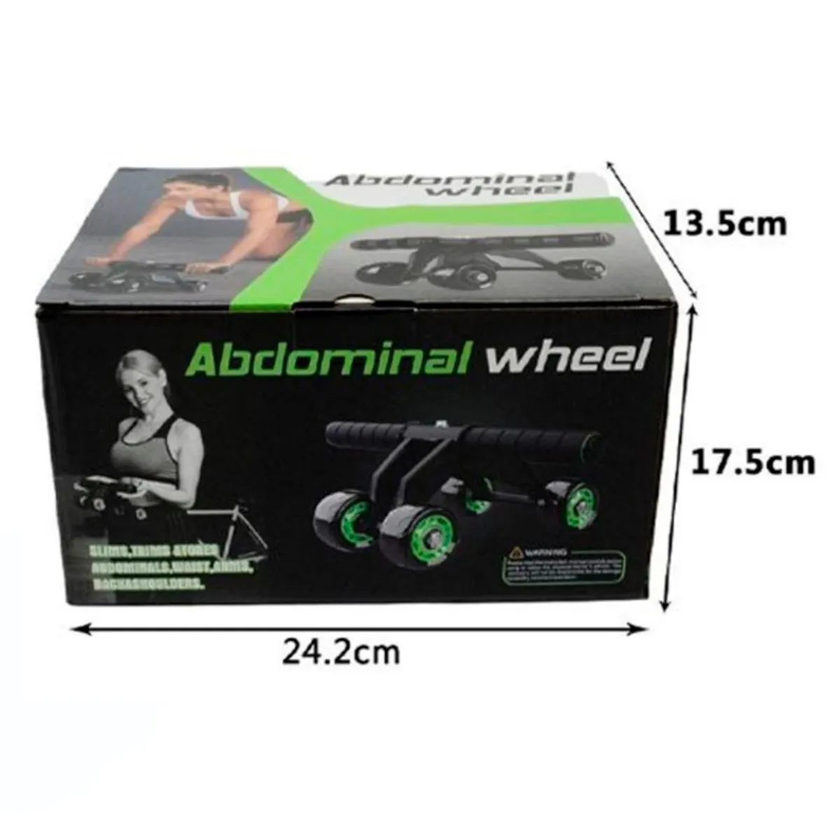 GENERICO - Rodillo Abdominal De 4 Ruedas Para Ejercicios