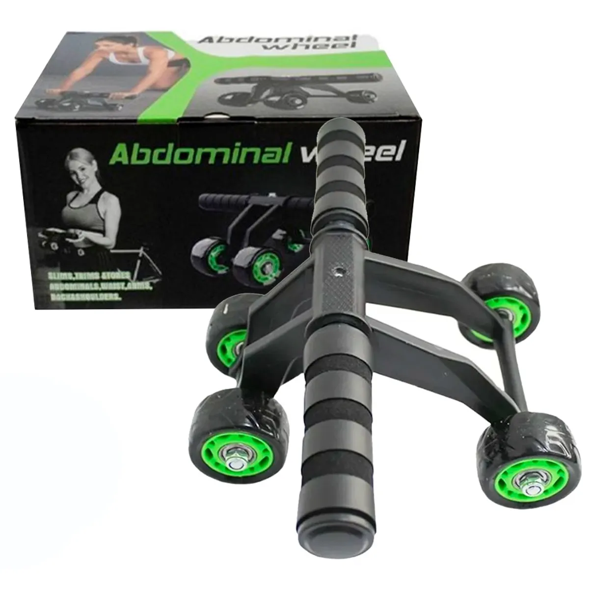 GENERICO - Rodillo Abdominal De 4 Ruedas Para Ejercicios