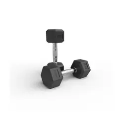 HWM - Par Mancuernas 5kg Hexagonales Caucho