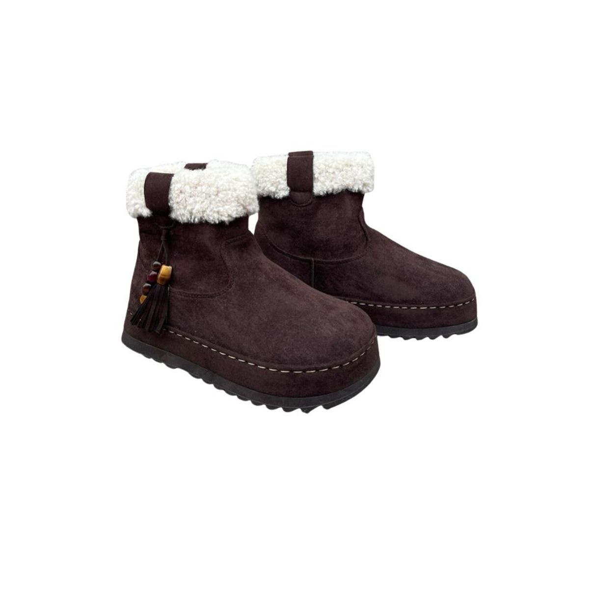 UNIVERSAL - ZAPATOS BOTAS BOTINES, FORRADAS CON CHIPORRO