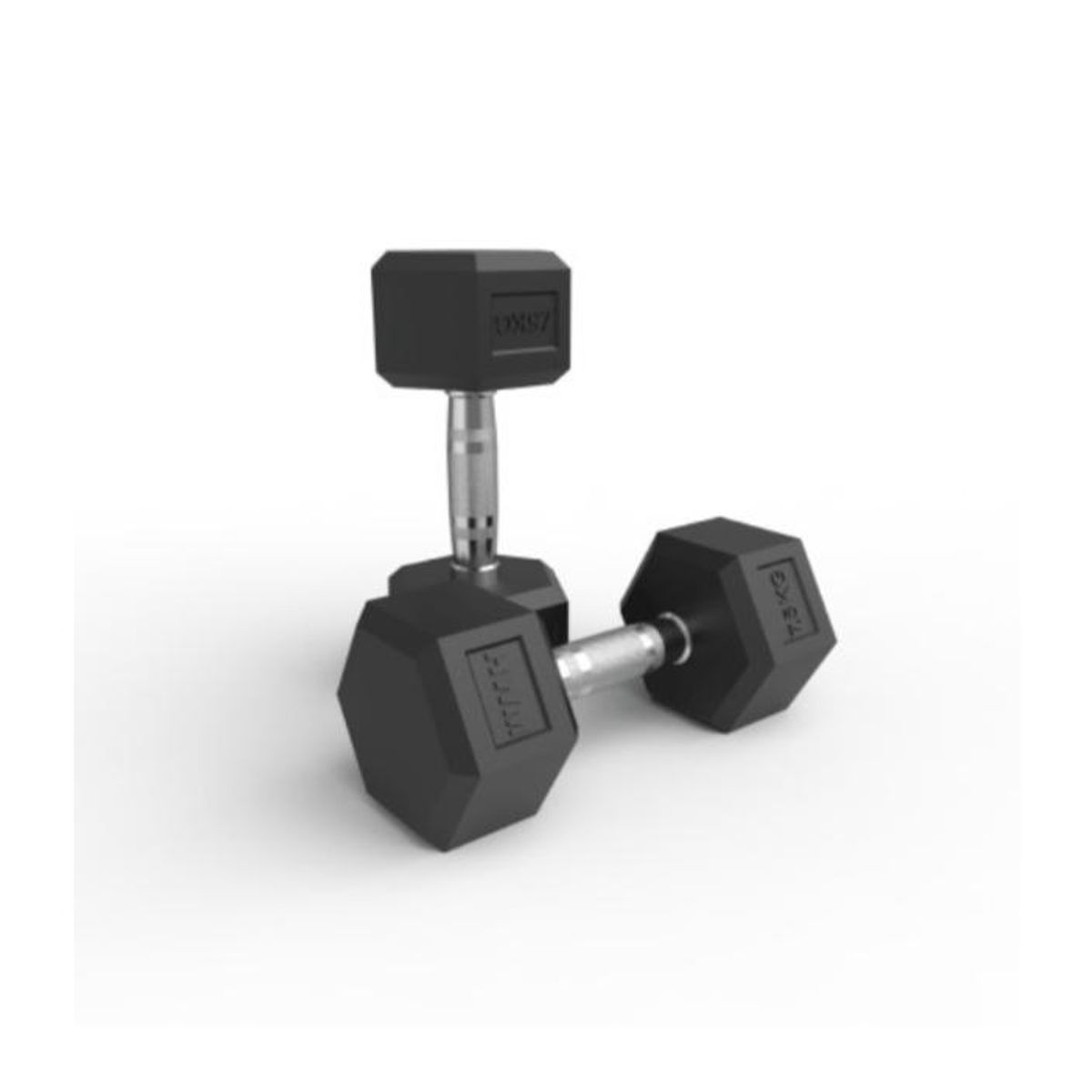 HWM - Par Mancuernas 7.5kg Hexagonales Caucho