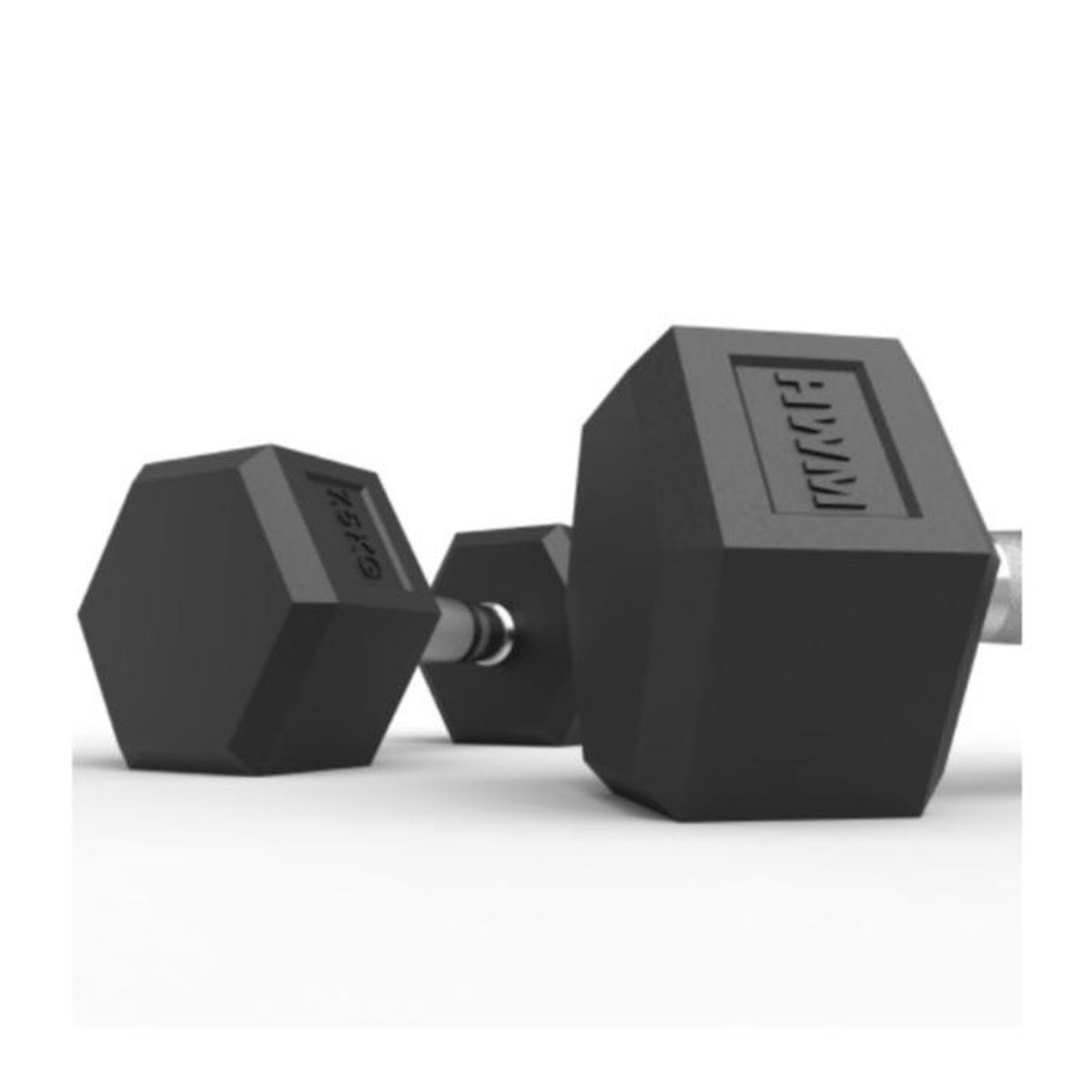 HWM - Par Mancuernas 7.5kg Hexagonales Caucho