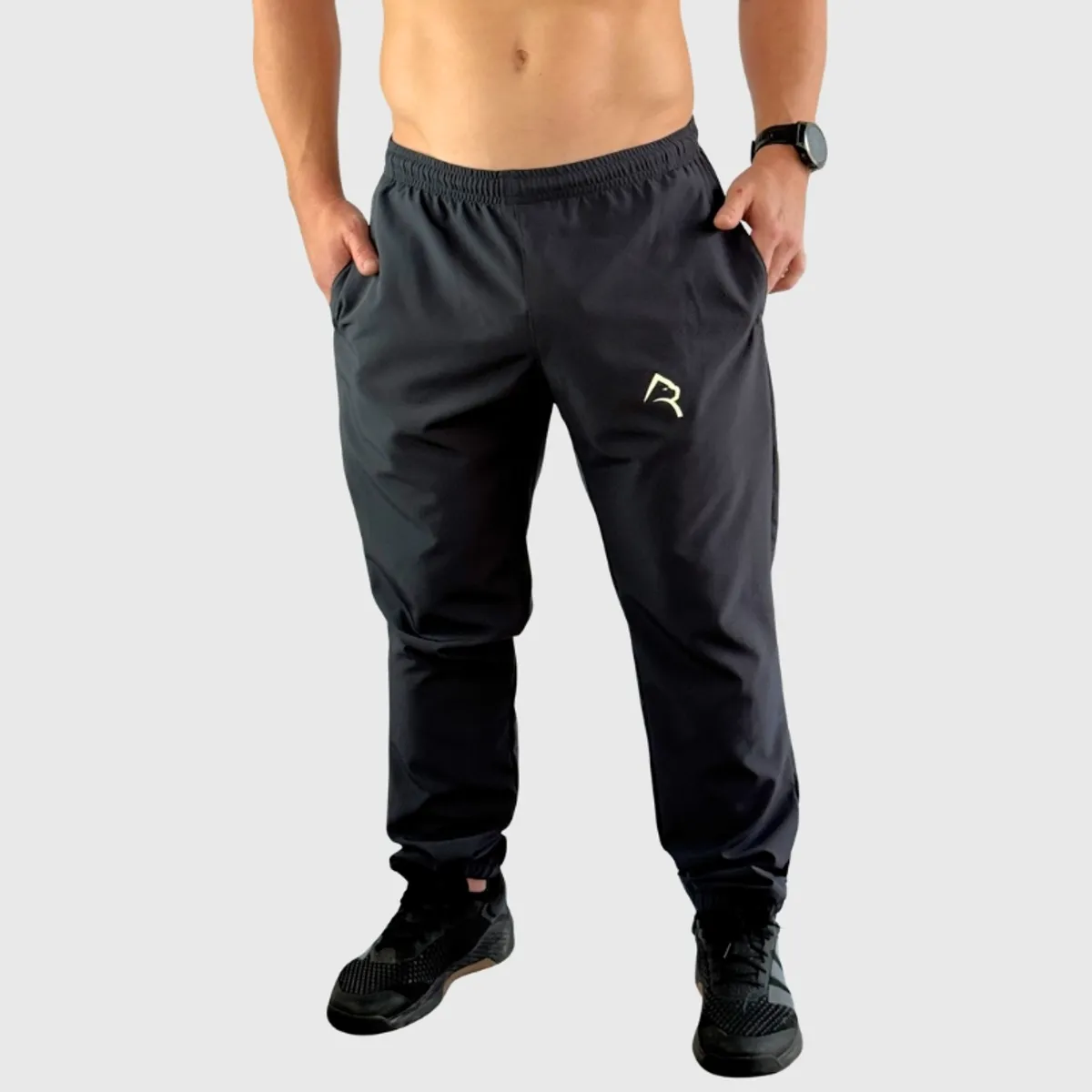 KONKO ACTIVE - Pantalon Jogger Running Pant Zip Grafito Hombre Deportivo Konko