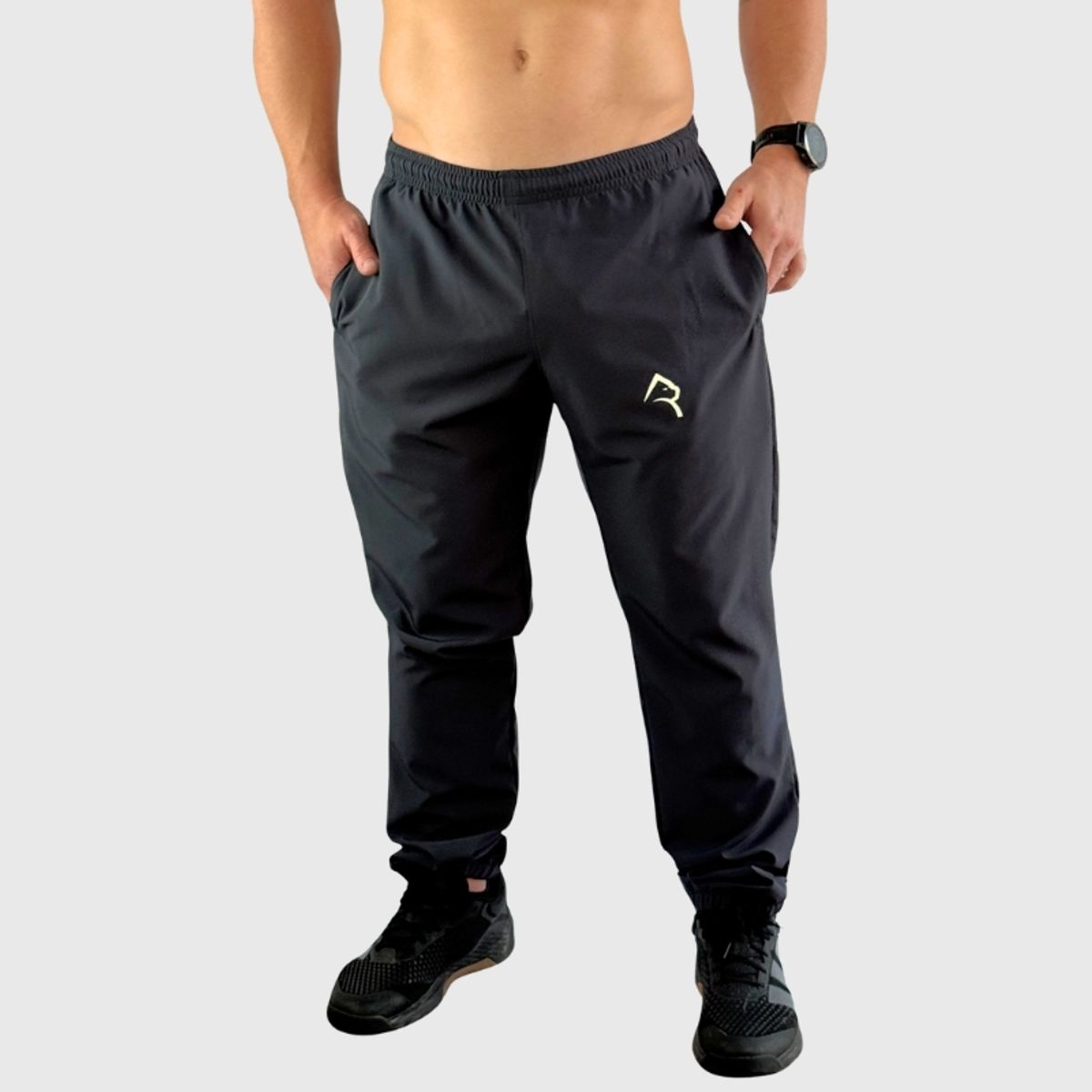 KONKO ACTIVE - Pantalon Jogger Running Pant Zip Grafito Hombre Deportivo Konko