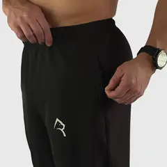 KONKO ACTIVE - Pantalon Jogger Running Pant Zip Negro Hombre Deportivo Konko