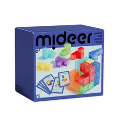 MIDEER - Juego de Lógica Cubo Magnético - Bloques de Construcción y Desafío Mental