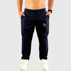 KONKO ACTIVE - Pantalon Jogger Running Pant Zip Azul Marino Hombre Deportivo Konko