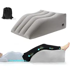 KUANGYE - Almohadillas Relajantes Almohada De Cuña De Pierna Para Aliv,almohada de apoyo postcirugía Portátil