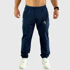 KONKO ACTIVE - Pantalon Jogger Running Pant Zip Azul Hombre Deportivo Konko