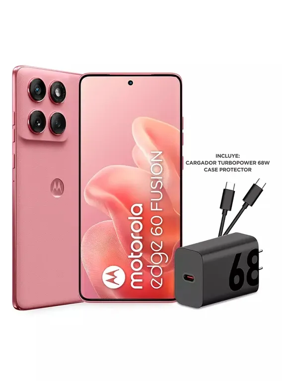Smartphone Edge 60 Fusion Rosa 256GB 8GB RAM 5G 6.7”
