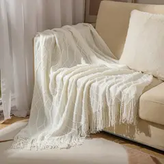 GENERICO - Manta Tejida Decorativa Para Sillones