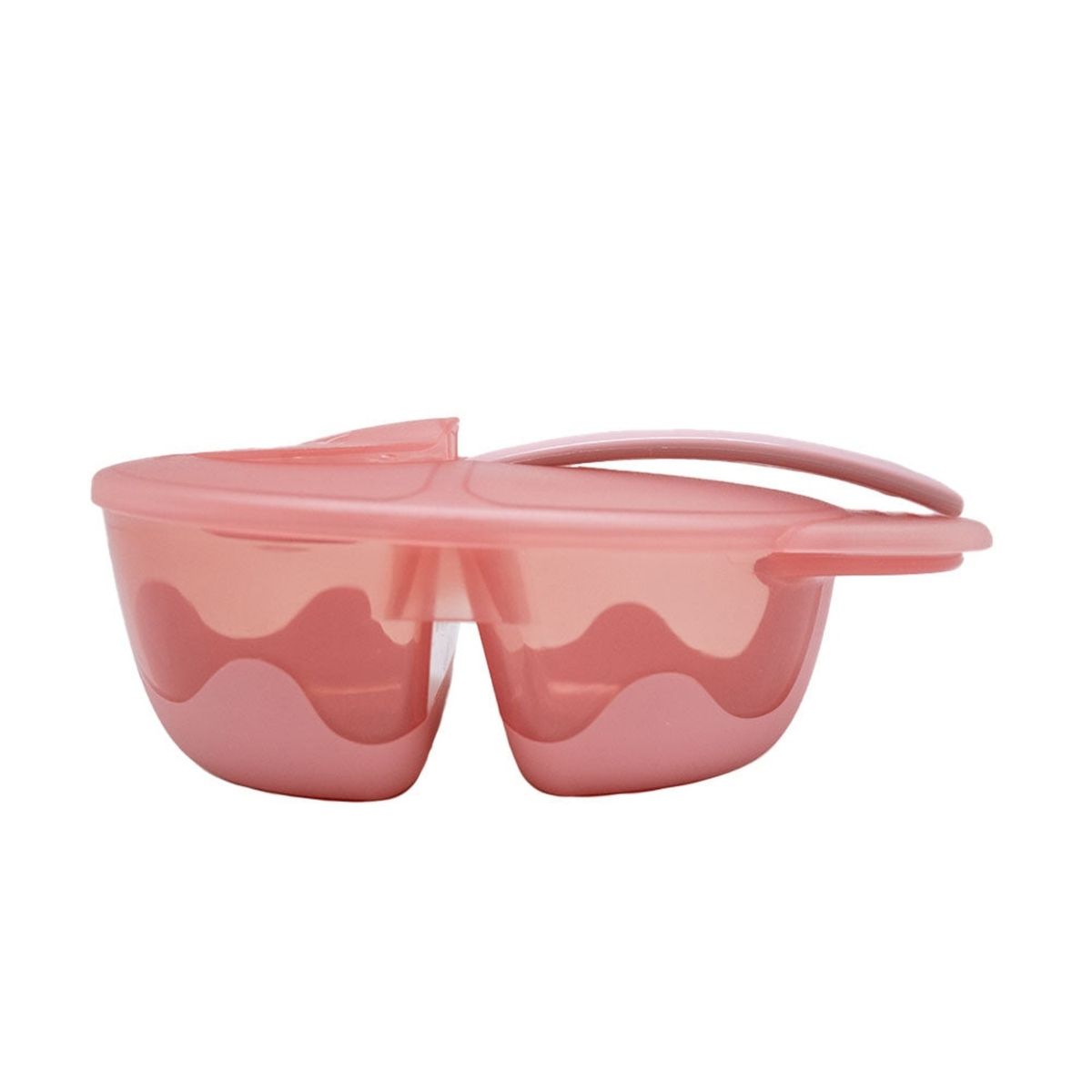 GENERICO - BOWL CON DIVISIÓN + CUCHARA PP KIDO ROSADO