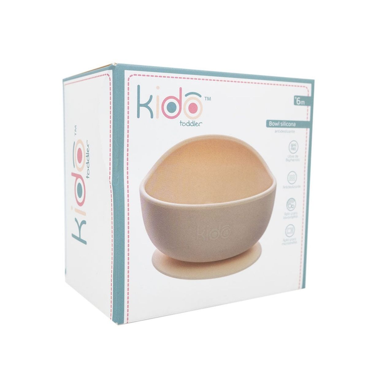 GENERICO - BOWL SILICONA VENTOSA KIDO AMARILLO