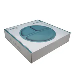 GENERICO - PLATO SILICONA VENTOSA KIDO CELESTE