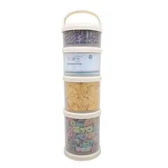 GENERICO - SET 4 HERMÉTICOS SNACK KIDO TODDLER AMARILLO