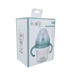 GENERICO - VASO ANTIDERRAME CON ASAS KIDO CELESTE
