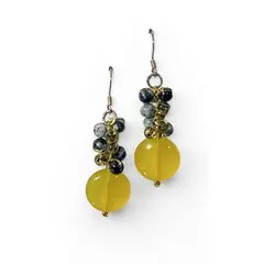 TAETHAI - Aros colgantes con piedras naturales