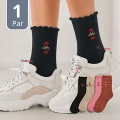 UTILISIMO - Calcetín Mujer Algodón con Toalla Colores Surtidos Invierno