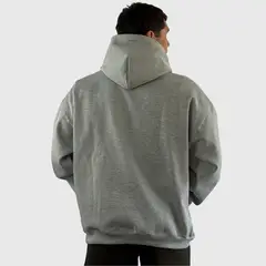 KONKO ACTIVE - Poleron Canguro Relax Cotton Con Gorro Gris Hombre Konko