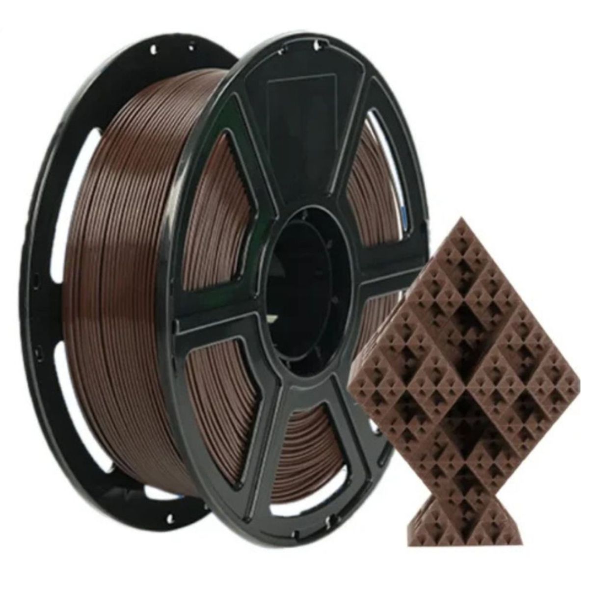 FLASHFORGE - Filamento Pla+ Alta Velocidad Chocolate FLASHFORGE