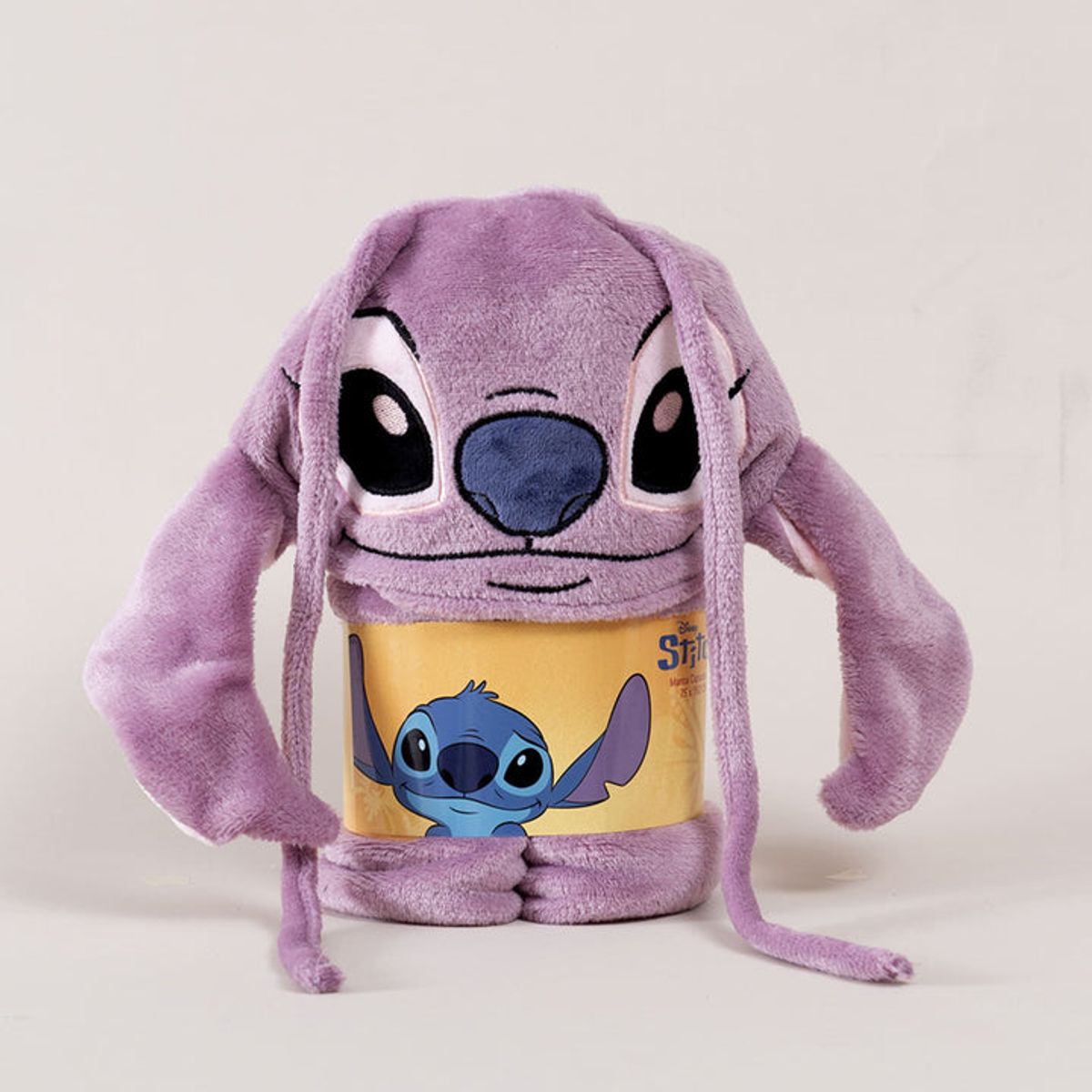 MASHINI - MANTA CAPUCHA INFANTIL 3D 70X150 CM STITCH ANGEL