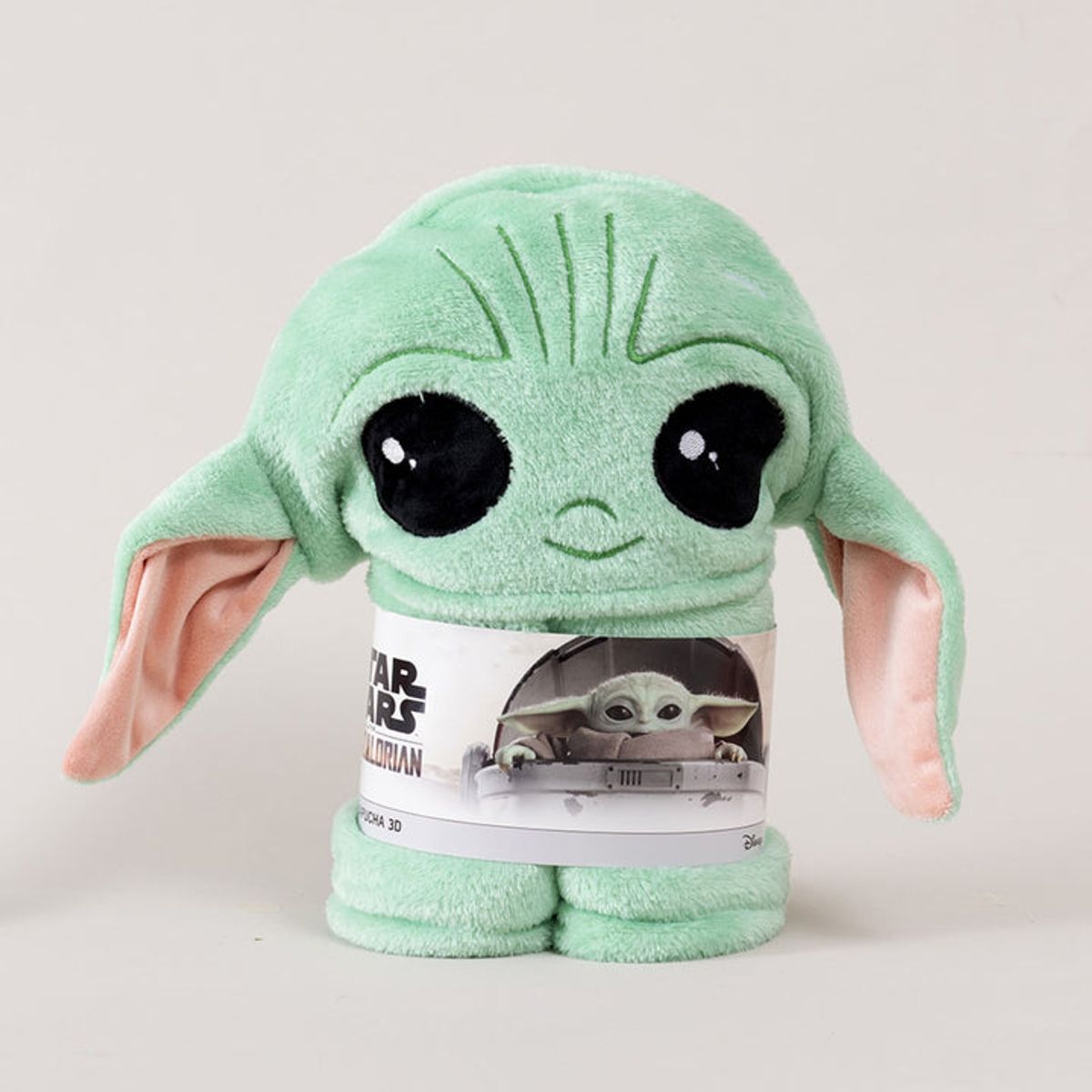MASHINI - MANTA CAPUCHA INFANTIL 3D 70X150 CM BABY YODA STAR WARS