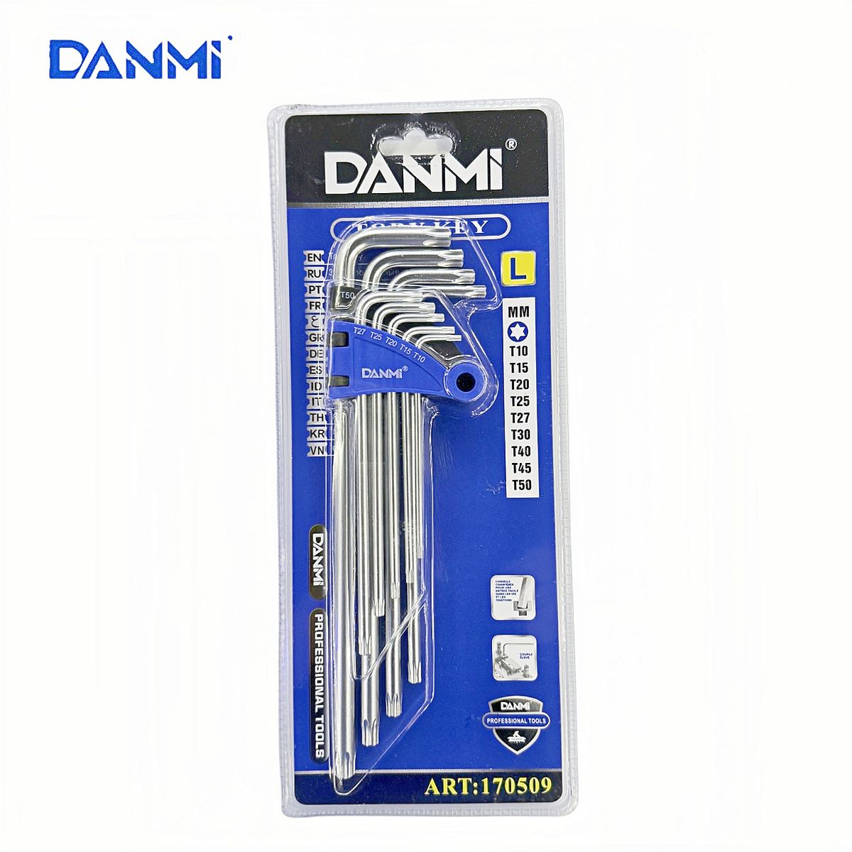 DANMI - Juego Llaves Torx 9 Piezas . L .  Uso Profesional Danmi