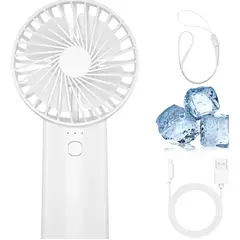 GENERICO - Ventilador De Mano Portátil Usb Recargable 3 Velocidades Para Camping Viajes Oficina
