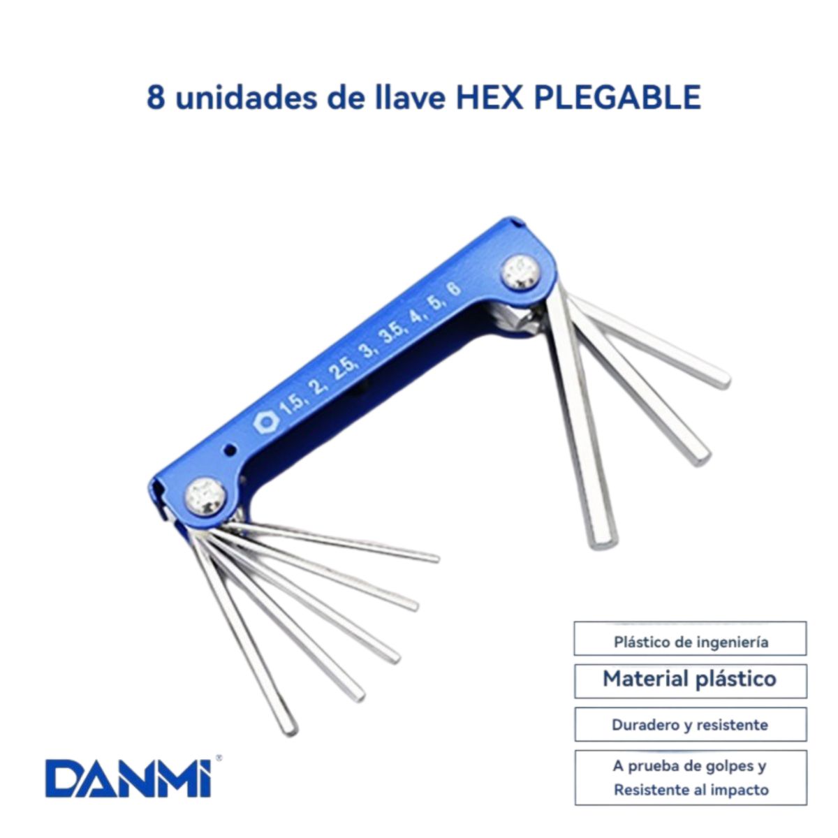 DANMI - Juego Llaves Allen Hexagonales 1.5-6mm