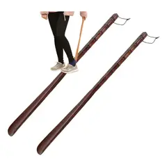 KUANGYE - Calzador De Madera Largo Lineas 55 Cm Para Zapatos