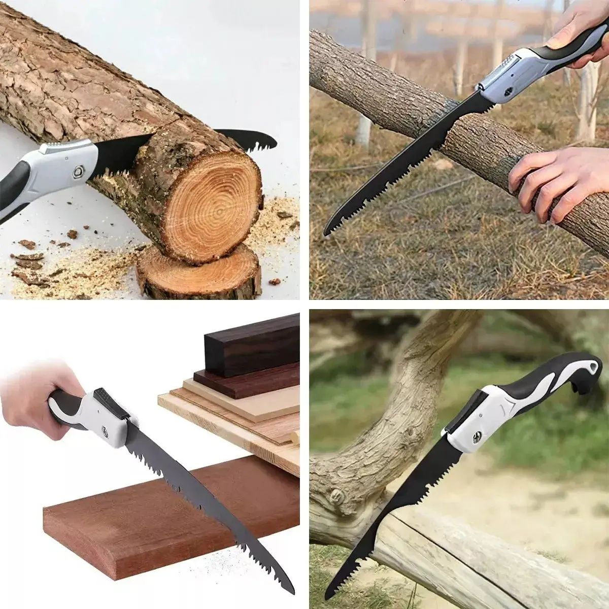 GENERICO - 2pzs Serruchos De Poda Plegable Con Hoja Endurecida Para Madera Árboles