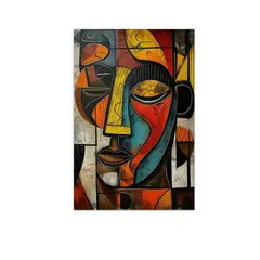 VATYERTY - 1 Pieza De Pintura De Tinta Sobre Lienzo Art Déco Clásica Retro Sin Marco