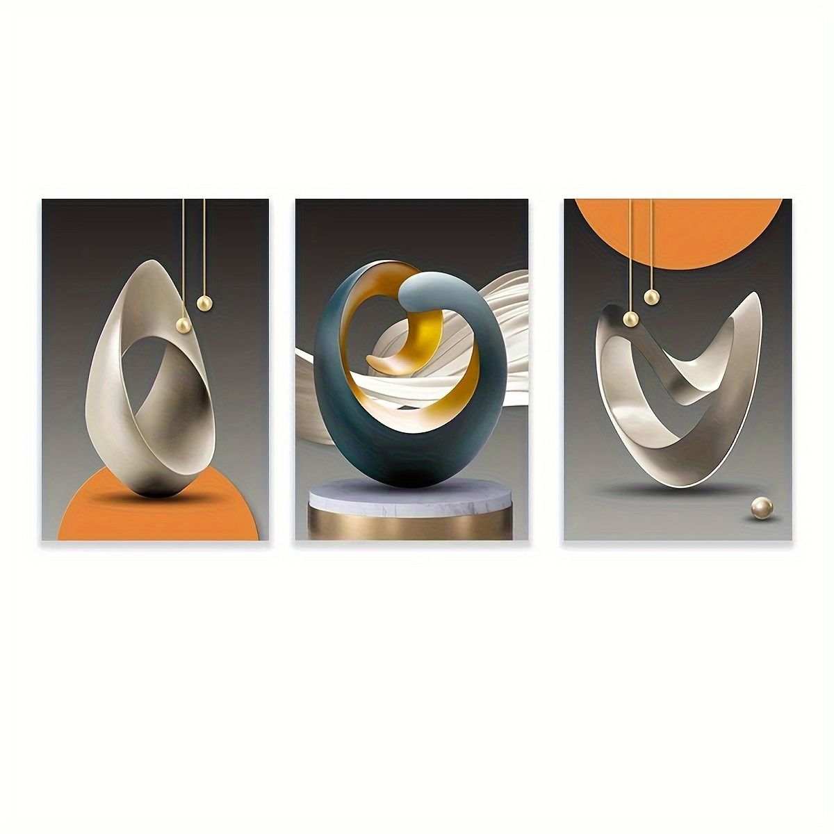 VATYERTY - Set of 3 Pósteres Modernos En Lienzo