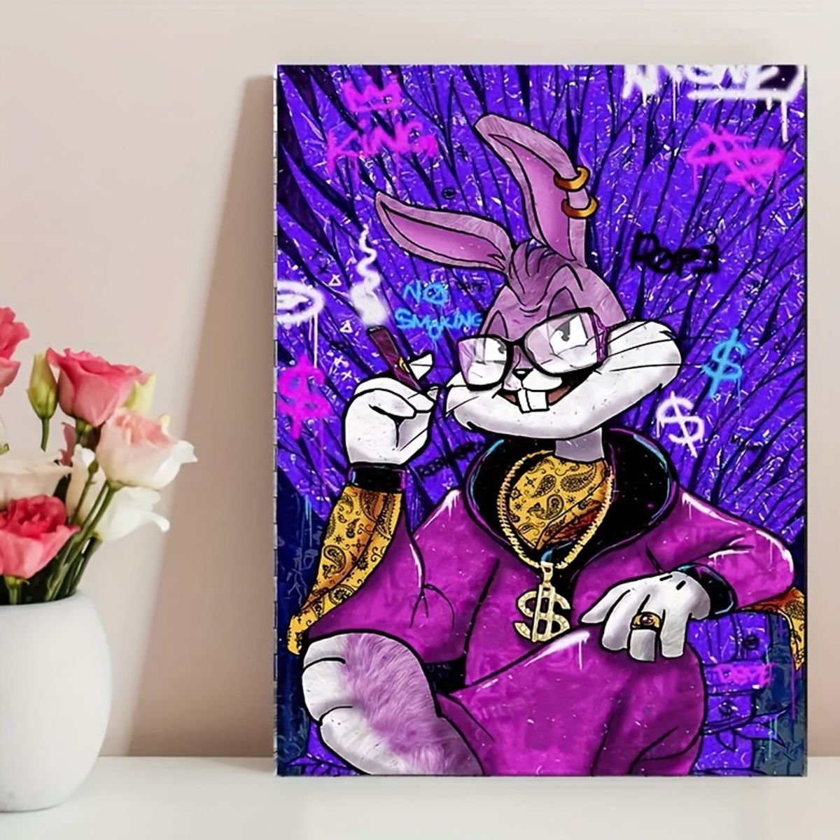 VATYERTY - 1 Póster De Lienzo Con Arte De Anime De Conejos