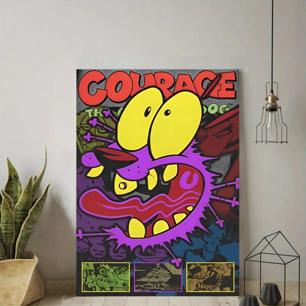 VATYERTY - Póster De Coraje, El Perro Cobarde Impresión