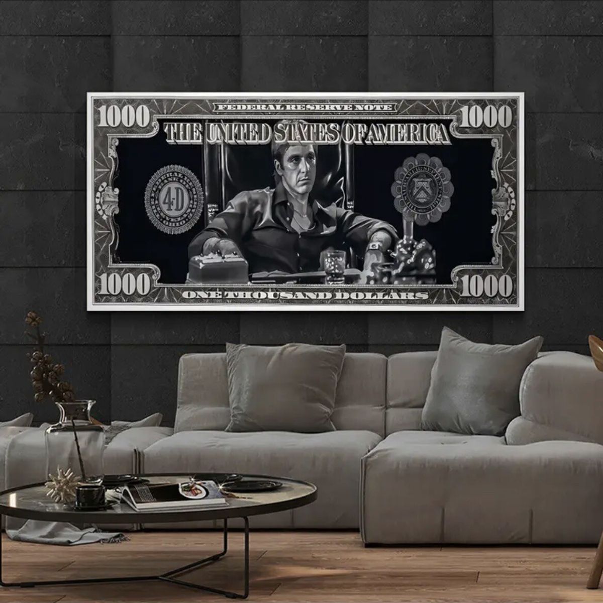 VATYERTY - Billete De Dólar De Tony Montana, Lienzo De La Película Scarface