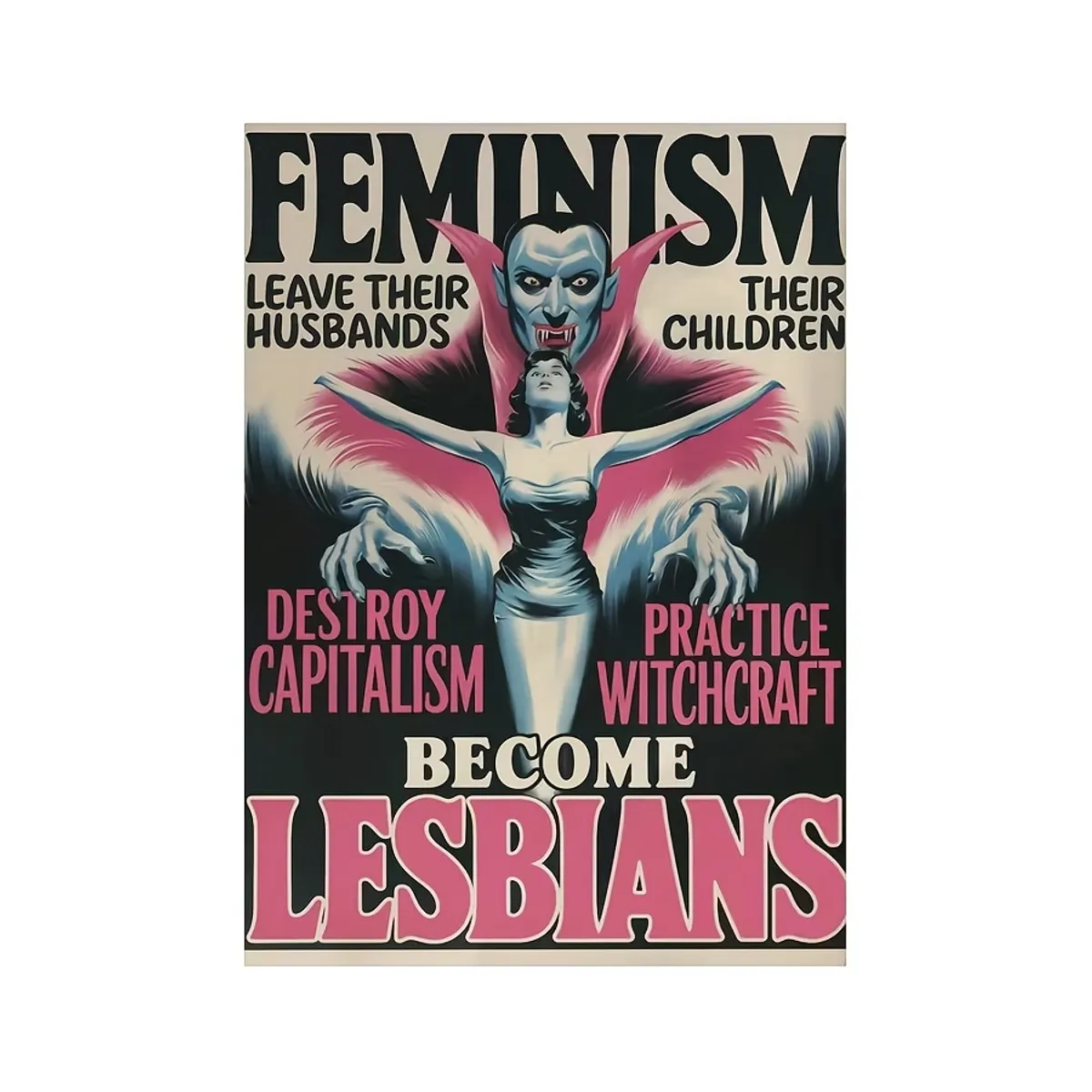 VATYERTY - 1 Póster Feminista De Lienzo Estilo Cómic, Decoración De Pared Feminista