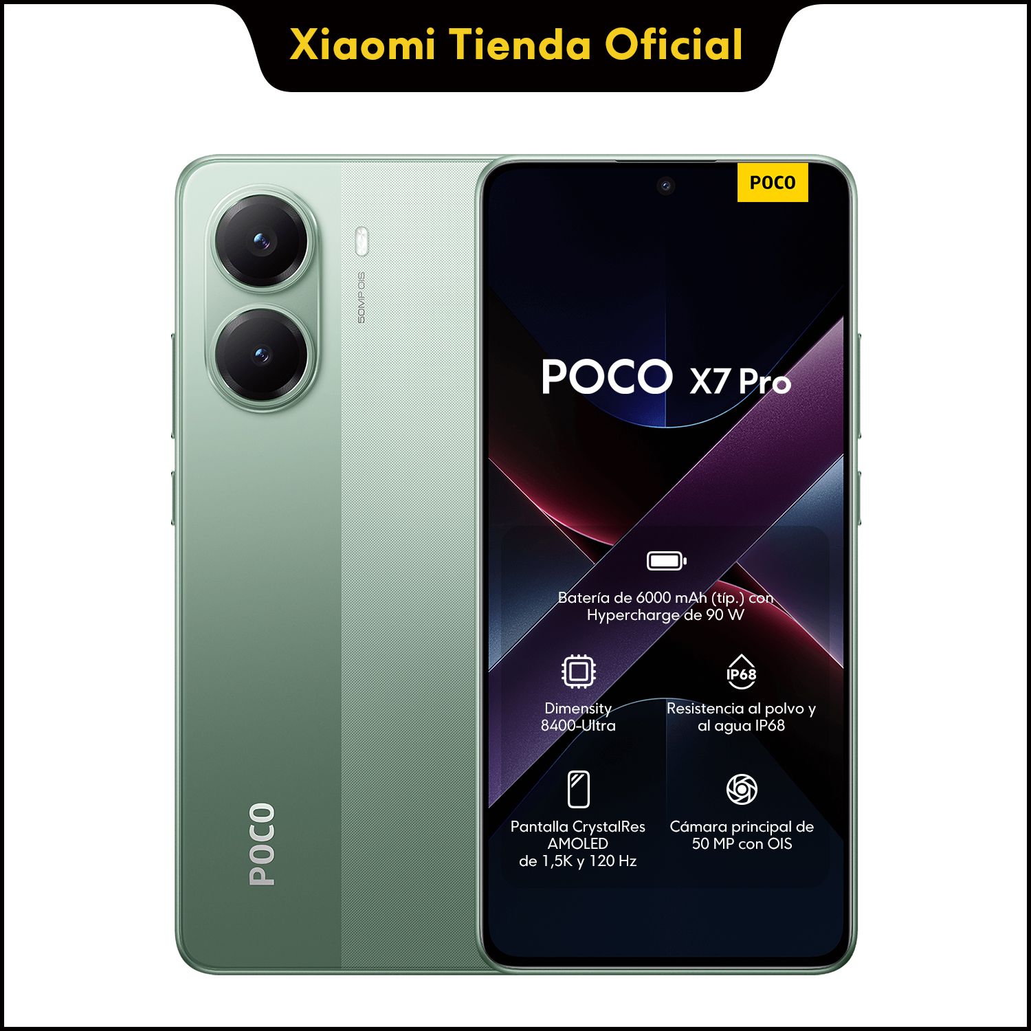 Xiaomi POCO X7 Pro　8GB＋256GB XIAOMI POCO X7 Pro Verde 8GB + 256GB | Falabella Chile